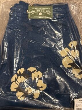 Denim Tears Men's Navy Cotton Joggers